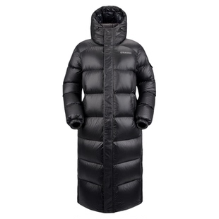 黑冰羽绒服男长款过膝 冬季加厚保暖户外轻量化鹅绒服800蓬8607