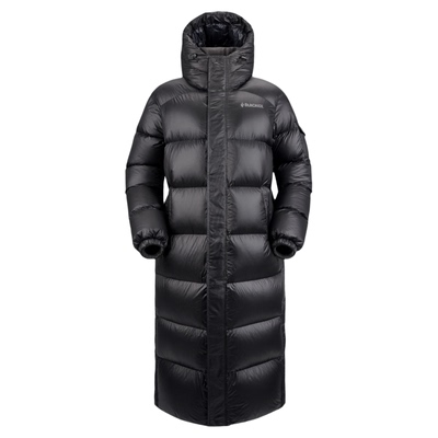 黑冰户外长款过膝鹅绒服男款