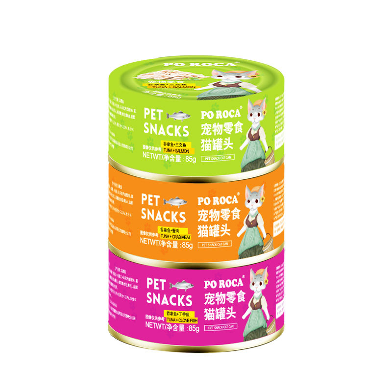 猫罐头85g白肉补钙整箱湿粮包