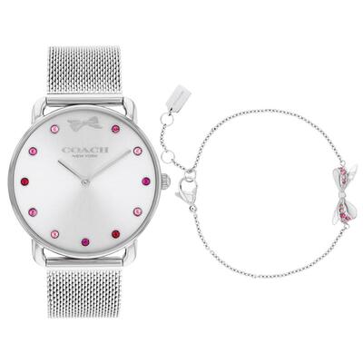 蔻驰蝴蝶带手链编织带简约手表