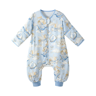 爱贝迪拉婴儿纱布睡袋夏季薄款