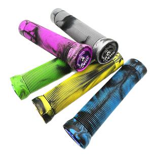 通用条纹混色自行车把套橡胶防滑燕把软把骑行配件单车山地车握把