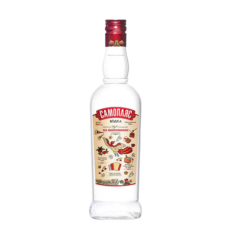 俄罗斯进口小鸟伏特加vodka蔷薇果味56度白酒烈性高度酒网红洋酒