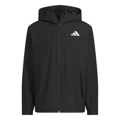 阿迪达斯男女拒水梭织连帽外套