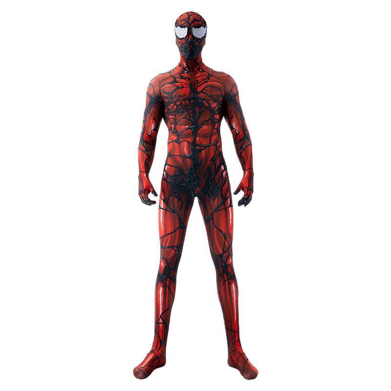 成人儿童男款电影红毒液屠杀蜘蛛侠连体紧身衣Symbiote Cosplay服