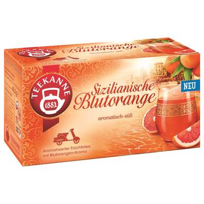 teekanne天然血橙0糖0卡水果茶包