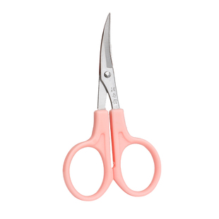 汪吾铨翘头剪刀不锈钢弯头小剪刀手工剪直头圆头眉剪弧形修边修剪