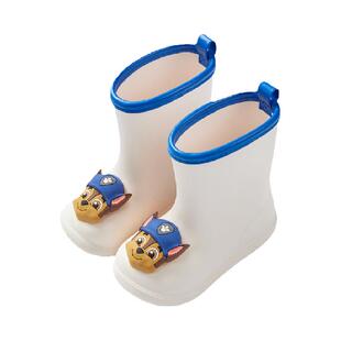 汪汪队儿童雨鞋加绒保暖冬季新款男童女童宝宝防滑雨靴防水鞋胶鞋