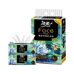 洁柔艺术油画抽纸1提4包