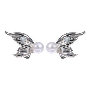 鱼尾耳夹耳机钻扣适用华为freeclip2蓝牙耳机扣二代配饰耳饰装饰