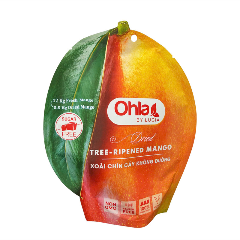 越南代购Ohla零添加糖芒果干SUGAR FREE Mango水果干休闲零食200g