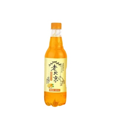 老北京汽水经典橙味汽水500ml瓶装碳酸饮料童年味道气泡足