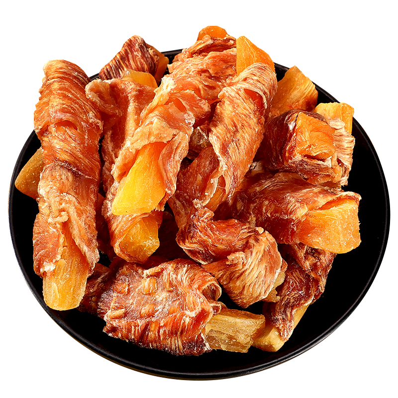 狗狗磨牙零食鸭肉绕紫薯