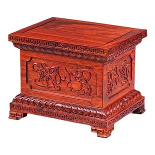 花梨木八宝金刚佛像底座实木雕刻观音财神关公摆件金刚莲花台底座