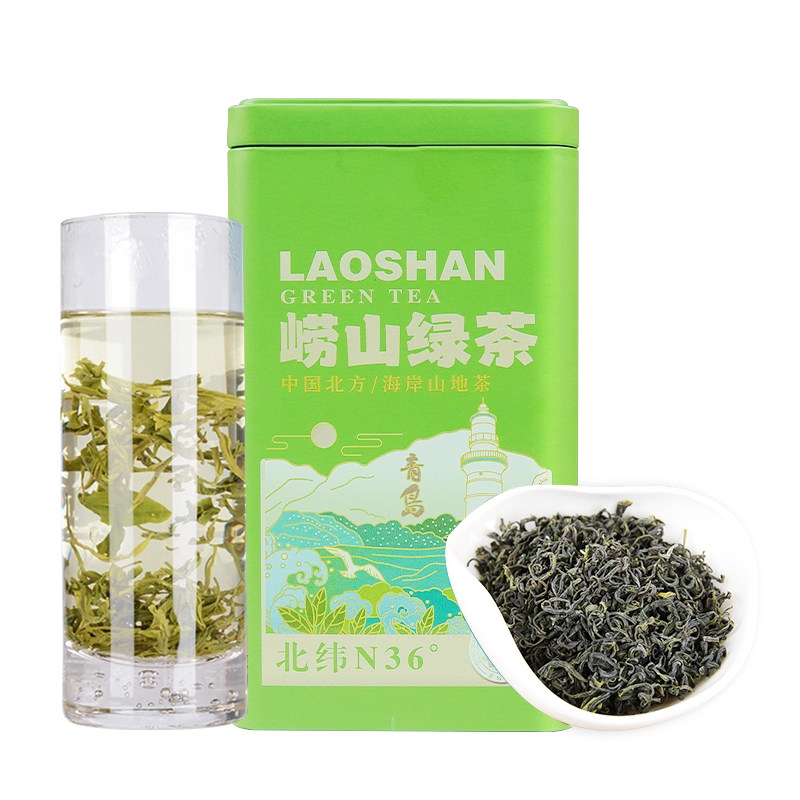 崂茗豆香青岛特产山东崂山绿茶