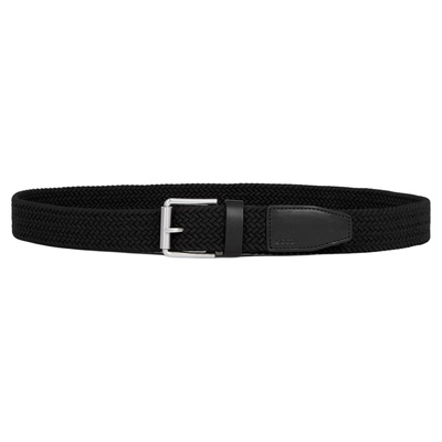海外代购ECCO Belts Formal Braided男弹性腰带透气编织可调节