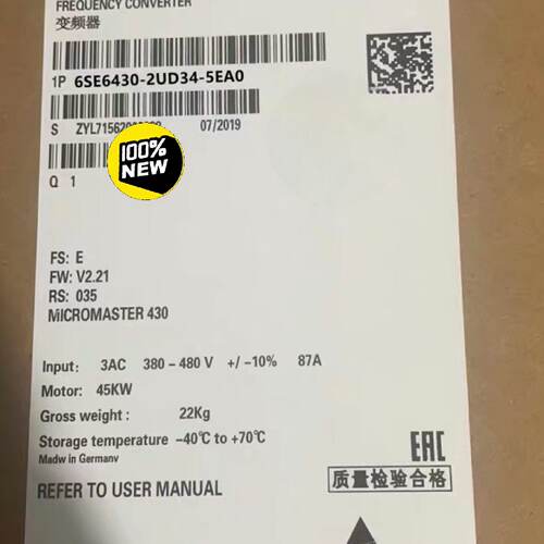 【询价】6SE6430-2UD34-5EA0/5EB0MM适用