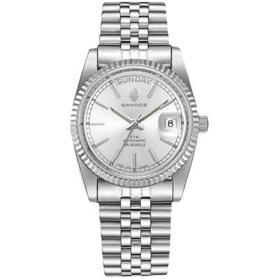 山度士防水商务休闲风机械表