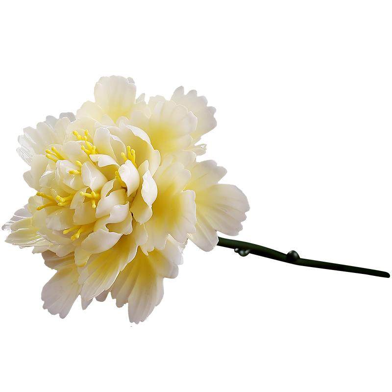 陶瓷花牡丹非遗花朵花束摆件仿真花插妈妈生日中秋节礼物礼品送礼