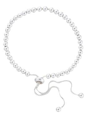 女生925纯银简约圆润手链