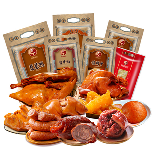 阿满食品酱卤熟食猪蹄肘子酱牛肉香肠鸡鸭猪头肉吉林特产集合