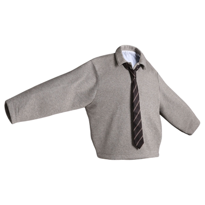 【美式复古】polo翻领卫衣外套男