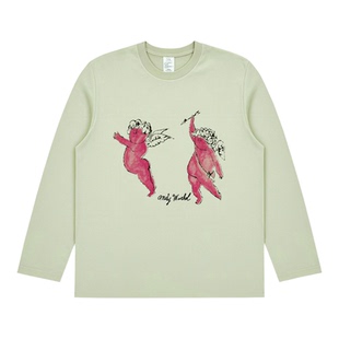 NOTREADY安迪沃霍尔T恤长袖天使印花纯棉文艺男女艺术小众打底衫t