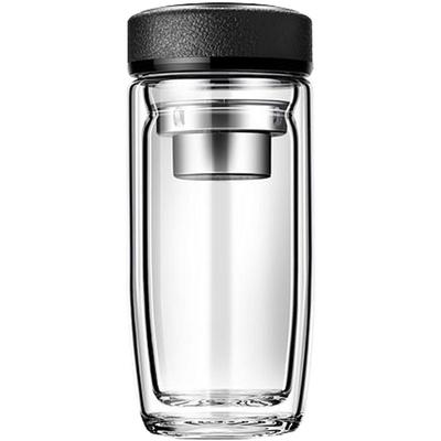 明徽双层玻璃杯车载泡茶杯耐高温