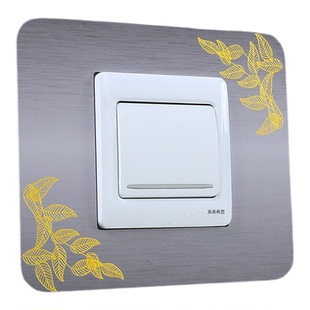 亚克力开关套墙壁保护套家用卧室客厅厨房开关插座装饰套简约现代