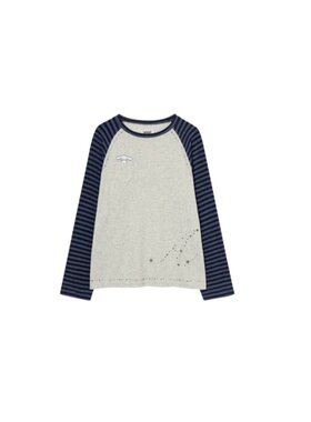 aeae正品26新条纹撞色碎花长袖