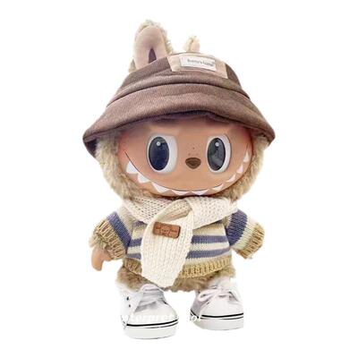 泡泡玛特labubu衣服38cm37拉布布娃衣搪胶糖大娃鞋子玩偶服装公仔