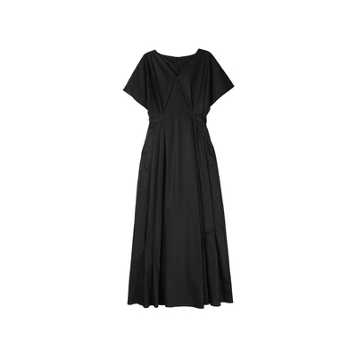 MORDORFV领收腰伞摆小黑裙