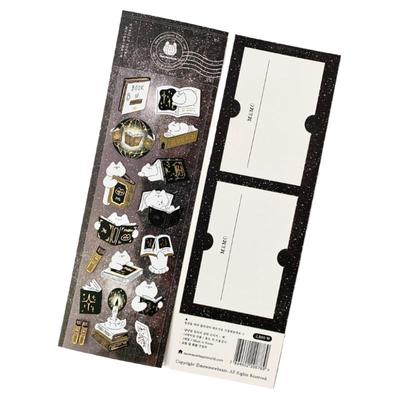 布几岛韩国授权mewmewbeam长条贴纸手账素材创意可爱装饰2025新品