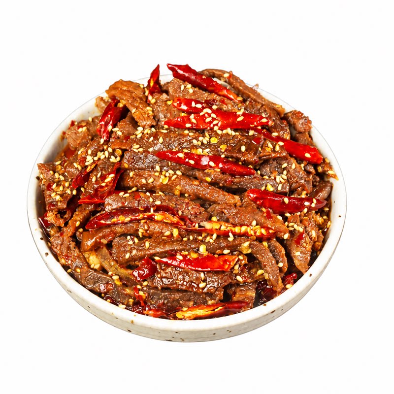 肖三婆四川特产自贡冷吃牛肉成都特色美食麻辣牛肉休闲即食牛肉干