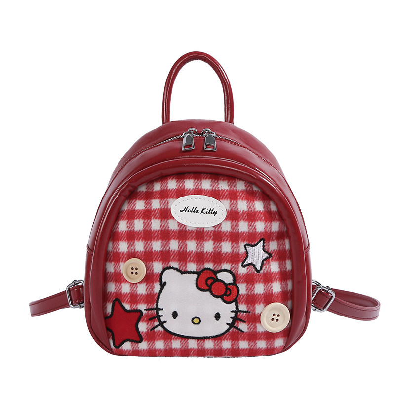 可爱hellokitty凯蒂猫双肩包女