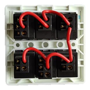 加诺德开关适用于奥普品牌浴霸浴顶六联6开按键防水翻盖开关面板