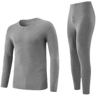 古今纯棉厚款保暖内衣男士双面磨毛修身防寒2025新款秋衣秋裤套装