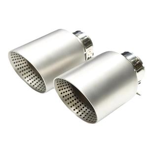 通用汽车改装排气管高尔夫67GTI R20 锐志磨砂网孔大口径尾喉装饰