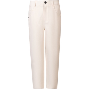 LAURELINE/洛瑞琳简约百搭长裤2023年秋季新款摩登复古感裤子女