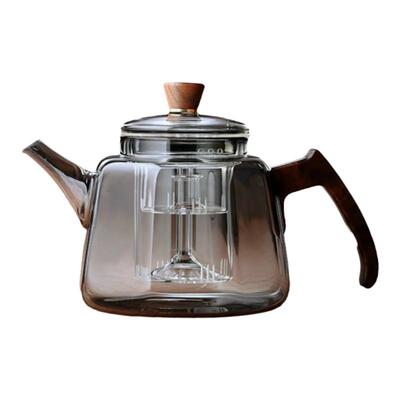 全度耐高温玻璃侧把煮茶壶