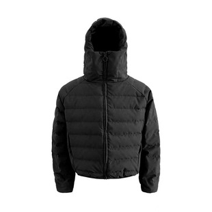 EME 秋冬物基环保皮排骨羽绒服男女轻量化90白鸭绒面罩帽型外套潮