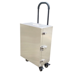 不锈钢拉杆工具箱加厚行李收纳箱防水五金储物箱防盗拉杆箱定制