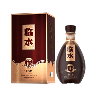 [官方正品]42度临水酒第六代十年坛浓酱兼香型500ml安徽老字号