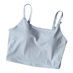 LYCRA新裸感运动背心健身上衣外穿吊带内衣女美背瑜伽文胸固定杯