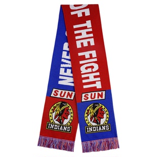 马登工装美式红色流苏球迷围巾披肩保暖长款针织围脖男式秋冬季