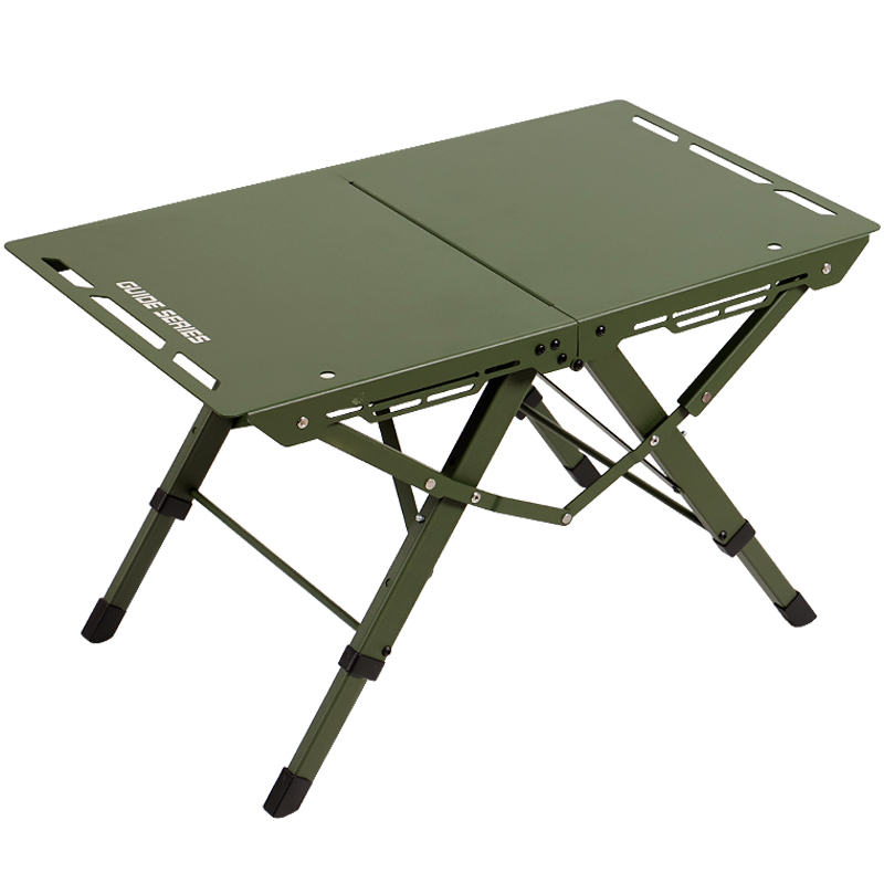 步林GuideSeries户外加厚铝合金速开折叠桌战术露营野餐桌