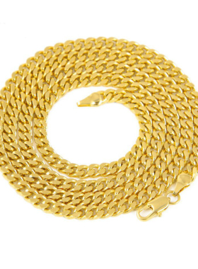 hiphop钛钢古巴单链子锁骨链