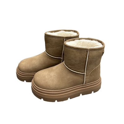 真皮羊毛雪地靴女2025冬季新款