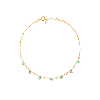 TWOR18k金宝石手链女高级感小众