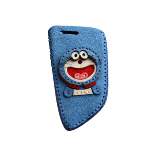 Alcantara翻毛皮卡通适用宝马丰田大众奥迪奔驰别克领克钥匙包套